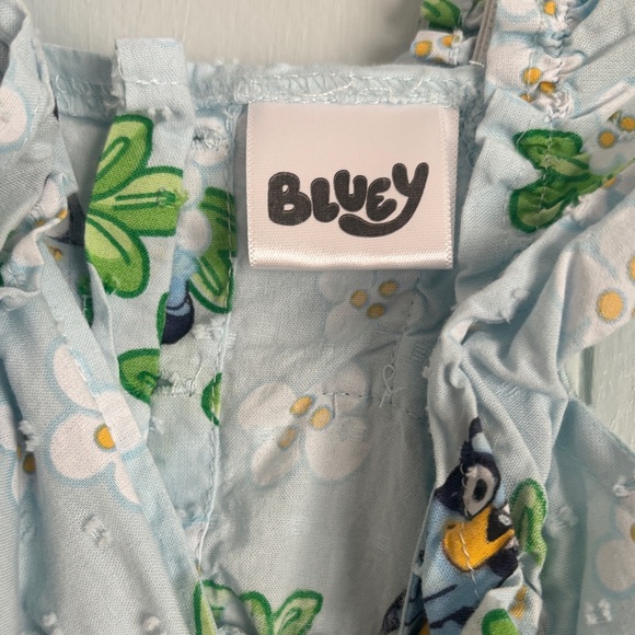Kids Floral Bluey Dress Size 5T - Picture 3 of 3